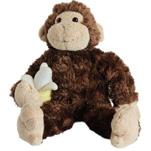 Gund Mambo 31038 Monkey Plush Toy Cuddly Brown Beige Stuffed Animal Banana